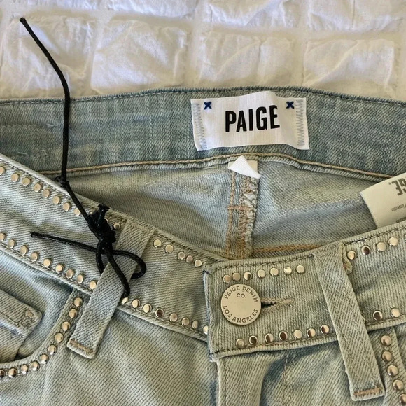 Paige studded Verdugo ankle denim in studded imperial - Picture 10 of 16